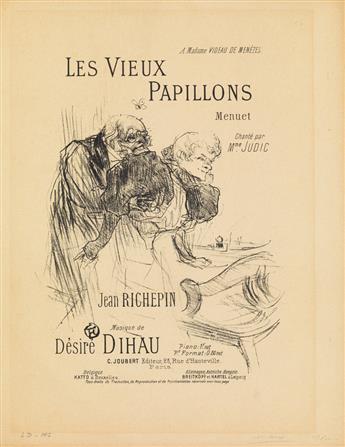 HENRI-GABRIEL IBELS (1867-1936) & HENRI DE TOULOUSE-LAUTREC (1864-1901). [ART NOUVEAU.] Group of 11 plates & 1 music sheet. 1887-1895.